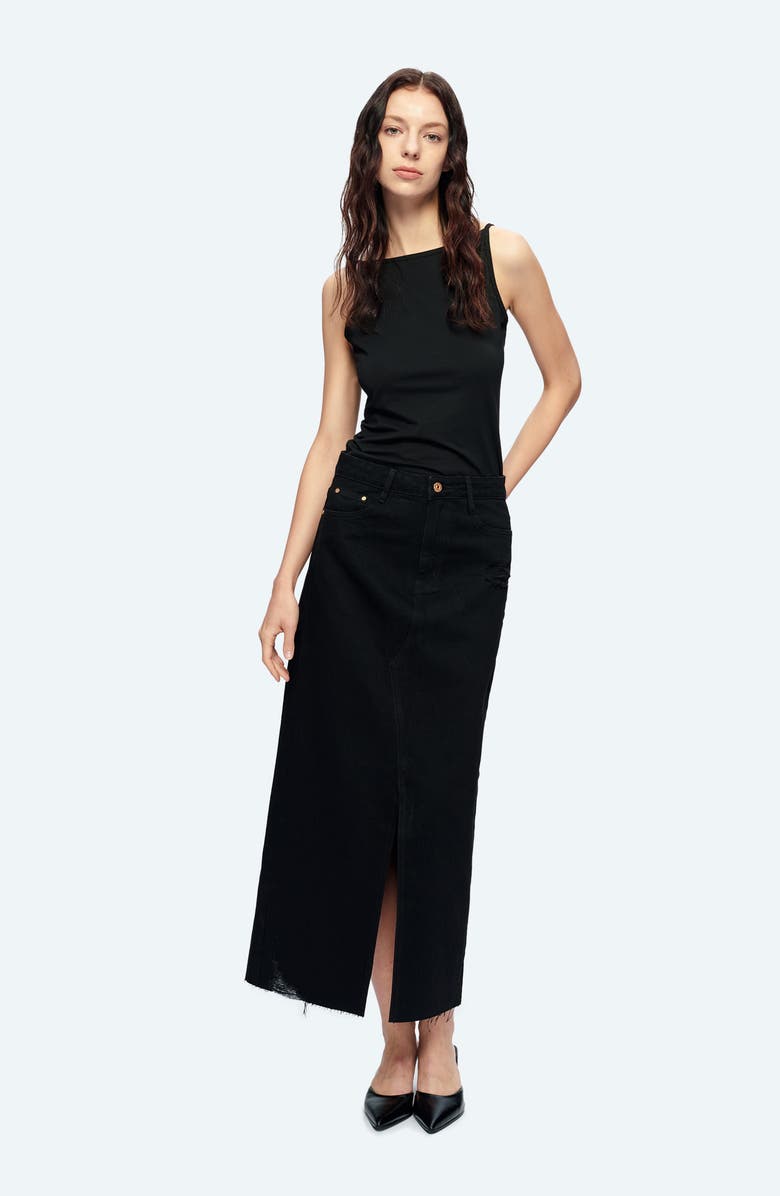 ALICE DISTRESSED MAXI SKIRT
