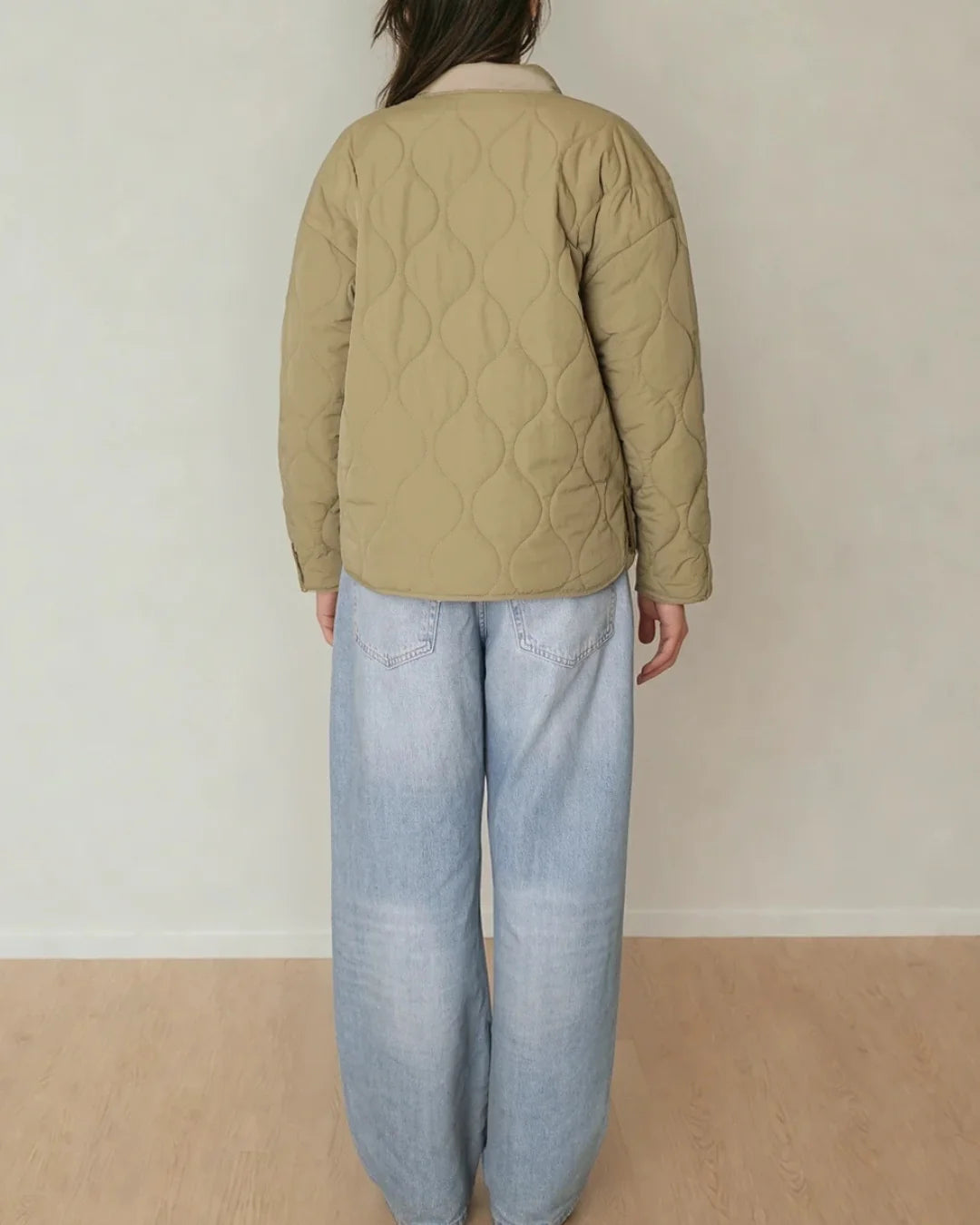 ELORA QUILTED COAT - LEOPARD LINED