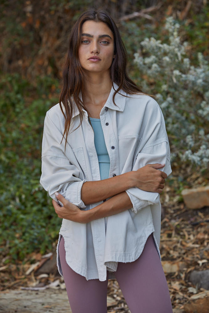 OUT WEST DENIM JACKET STONE