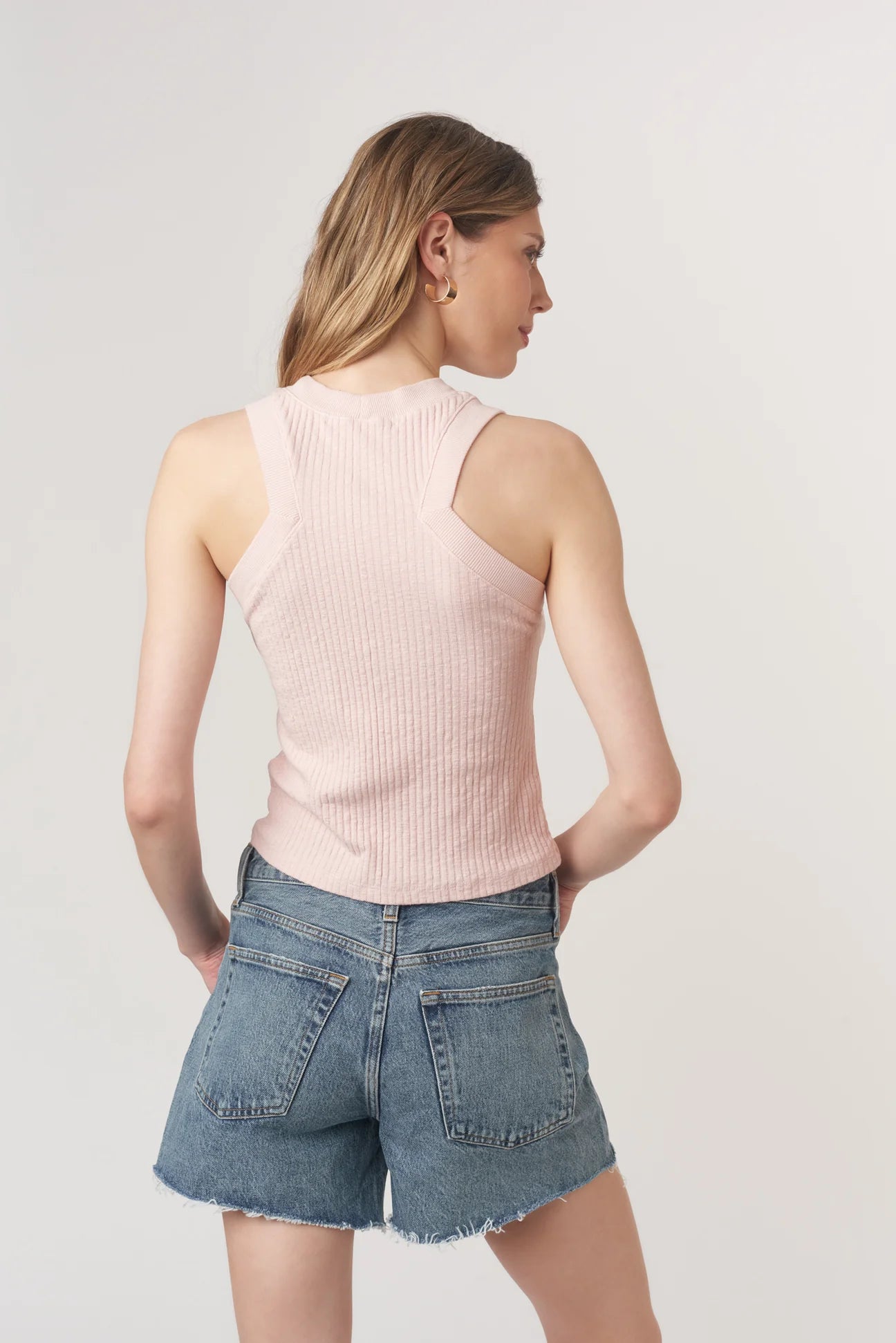 PLAYER FITTED RACERBACK TANK - CAMEO ROSE