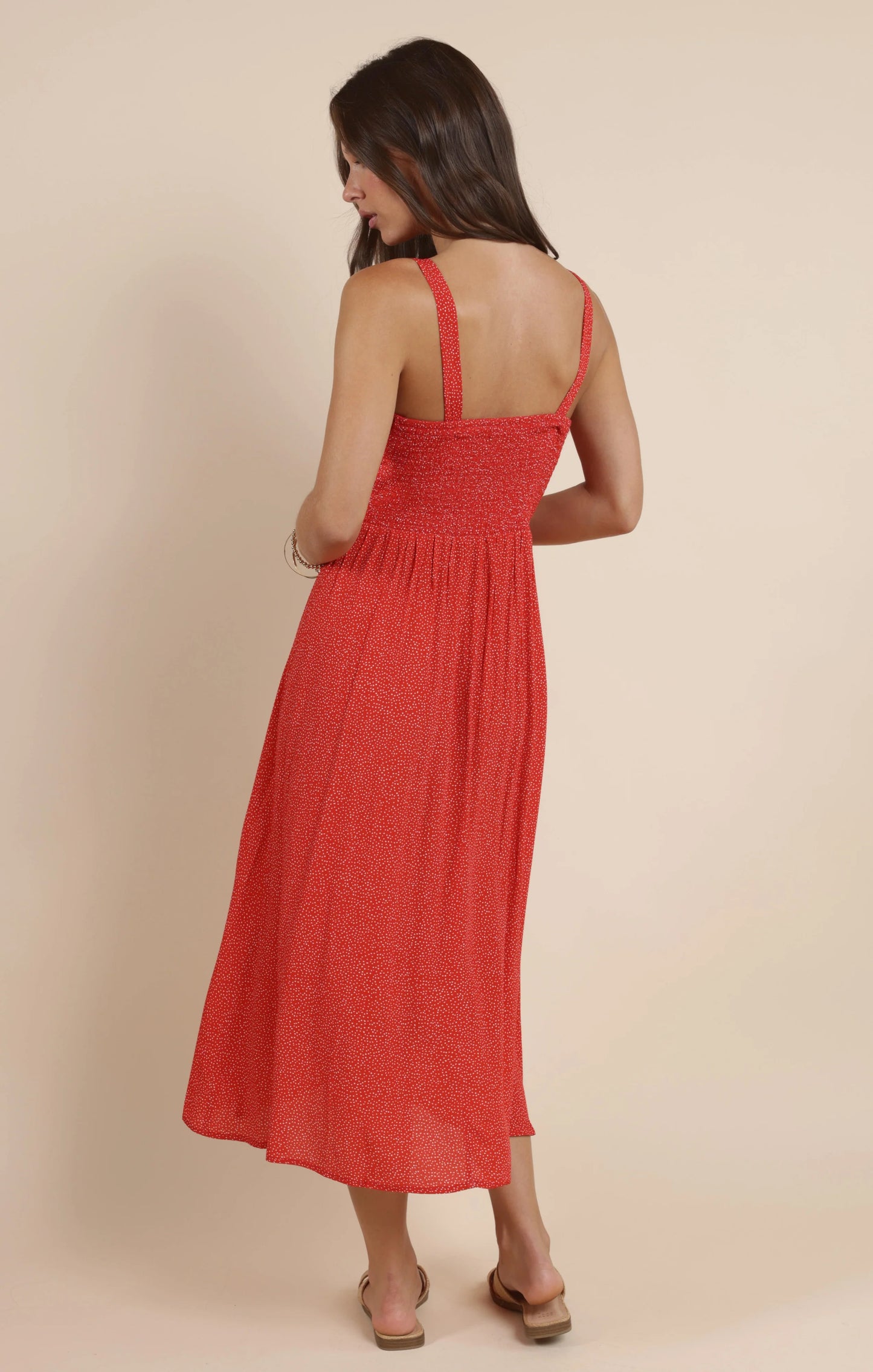 NINA MILKMAID MIDI DRESS