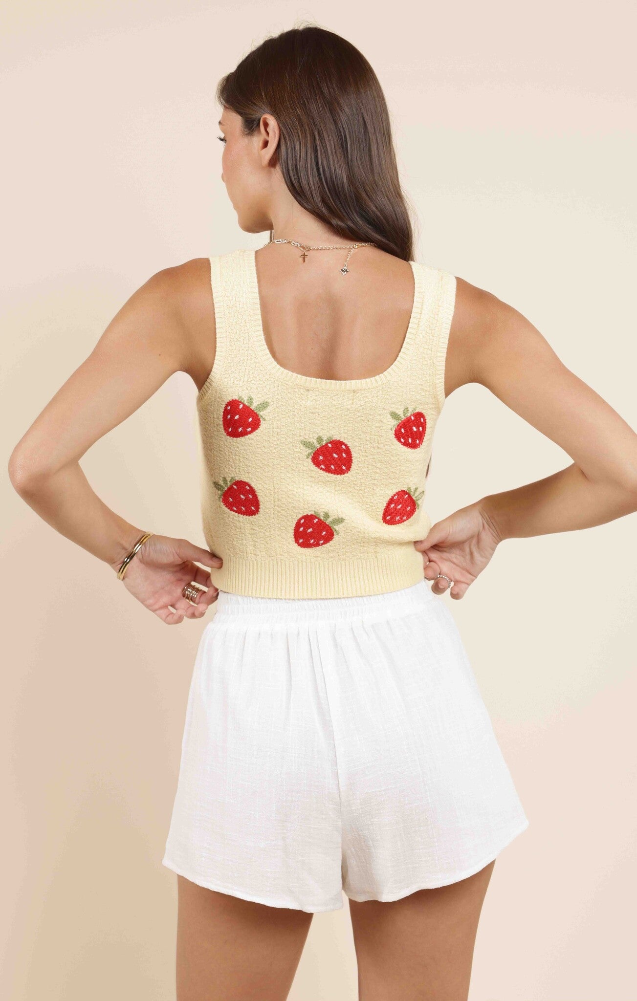 BERRY CAKE EMBROIDERED TANK
