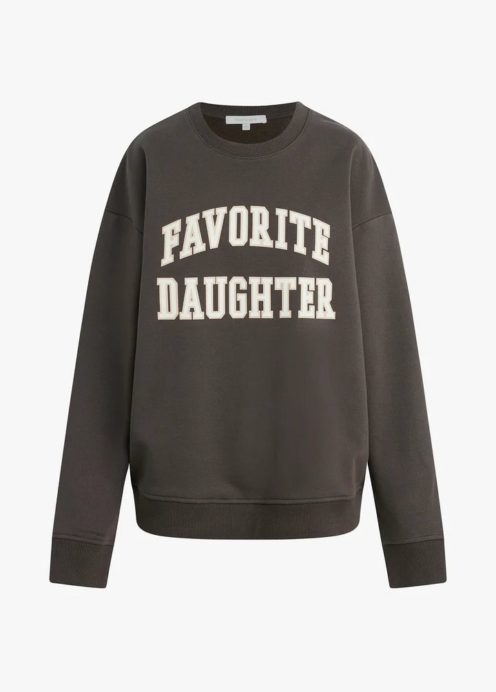 THE COLLEGIATE SWEATSHIRT - COFFEE
