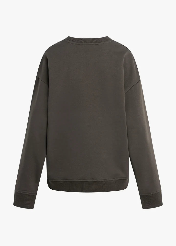 THE COLLEGIATE SWEATSHIRT - COFFEE